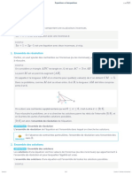 Equations Et Inequations 4 PDF