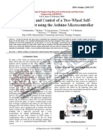 A New Design and Control of A Two-Wheel Self-Balancing Robot Using The Arduino Microcontroller