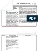 Case Matrix For Credit Trans Part 2 Interest Mutuum Bank Deposits