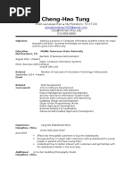 Cheng Hao Tung Resume PDF