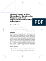 Current Trends in Risk Allocation in Construction Projects and Their Implications For Industry Participants PDF