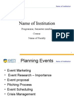 Module3 Event Planning