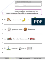 Frases Con Pictogramas PDF