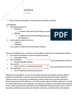 Auscultación Cardiaca - Semiologia