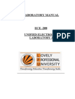 Laboratory Manual: Unified Electronics Laboratory-Ii