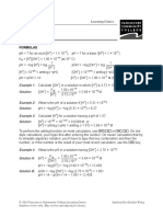 PH Problems: Formulas