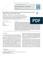 Site Selection For Avocado Cultivation Using GIS and Multi-Criteria Decision Analyses