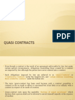 Quasi Contracts