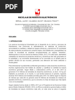 Reciclaje de Residuos Electrónicos