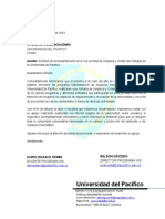 Carta para Comunicaciones