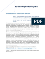 Estrategias de Comprensión para La Lectura PDF