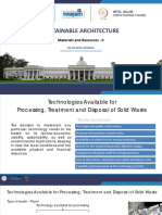 Sustainable Architecture: Materials and Resources - II