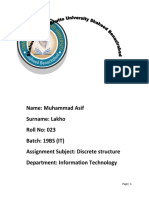 Assignment of Discrete Structure 2