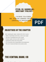 Chapter-15 (Arnold) : Monetary Policy:: Course Teacher: Dr. Tamgid Ahmed Chowdhury Associate Professor, Sbe