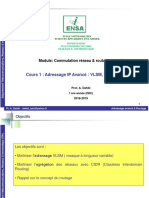 Cours 1: Adressage IP Avancé: VLSM, CIDR & Routage