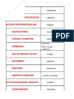 Arginina Acidum Ursodeoxycholicum Acidum Dehydrocholicum Acetilcisteina Acidum Alginicum