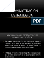 2.2 La Administración Estrategica