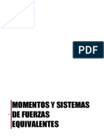 U3 Estática Momentos y Sistemas de Fuerzas Equivalentes PDF