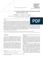 Strength Development of Ternary Blended Cement With Limestone Filler and Blast-Furnace Slag