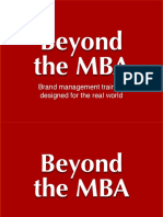 Beyond The MBA: Brand Management Training Designed For The Real World