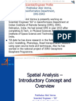 23 April 2020 - Spatial Analysis - Introductory Concept and Overview by Shri. Prabhakar Alok Verma