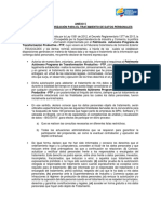 ANEXO No. 5 Formato de Autorización para El Tratamiento de Datos Personales PDF