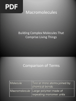 Macromolecules: Building Complex Molecules That Comprise Living Things