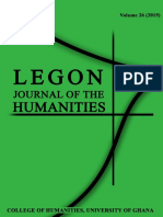 Volume 26 Legon Journal of The Humanities PDF