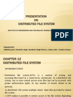 Presentation ON Distributed File System: Institute of Engineering and Technology Bundelkhand University