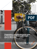 Propuesta y Recomendaciones para La Formulacion de Una Estrategia para La Bicicleta en Lima Metropolitana PDF