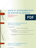 Baps 50 - Fundamentals of Political Science