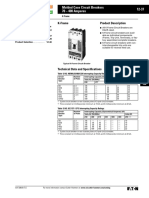 12-37 Molded Case Circuit Breakers 70 - 400 Amperes: K-Frame Product Description