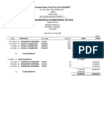 Viviana Power Tech PVT - Ltd.-GUJARAT: Particulars Credit Debit