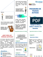 Folleto Programa Pausas Activas