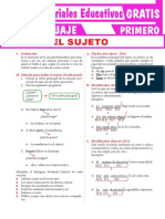 El Sujeto para Primer Grado de Secundaria