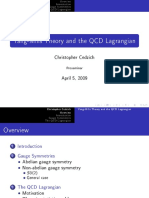 Yang-Mills Theory and The QCD Lagrangian: Christopher Cedzich