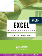 MS Excel Shortcuts PDF Excel Formulas and List