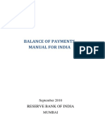 Balance of Payments Manual For India