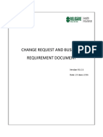 Change Request and Business Requirement Document: Date: 29-June-2016