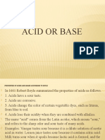 Acid and Base