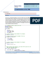 Lab 13: Implementation of AVL TREE