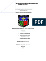 Informe 6. Tecnología de Alimentos 1 Esterilización Comercial