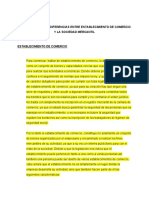 Caracteristicas y Diferencias Entre Establecimiento de Comercio y La Sociedad Mercantil