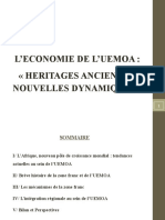 L'ECONOMIE DE L'UEMOA - HERITAGES ANCIENS ET NOUVELLES DYNAMIQUES Juillet 2014