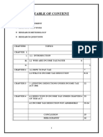 Deduction Under Income Tax Act 1961