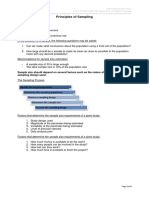 Handout On Principles of Sampling