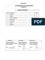 Procedimiento Coronavirus (Covid-19) ..