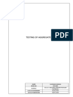 Testing of Aggregates