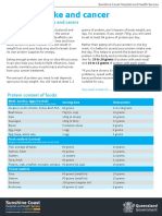 Protein Intake and Cancer: Information For Patients and Carers