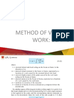 Vitrual Work Method Beams